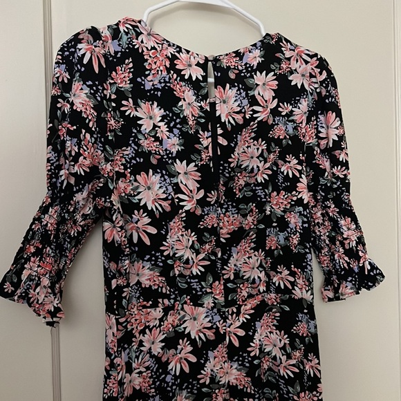 nwt franchesca's floral long dress with slit size: M - Picture 7 of 8